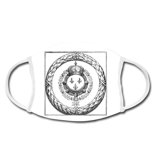Collection complète : masques de protections - armes de France datant du règne de Louis XIV - armes royales