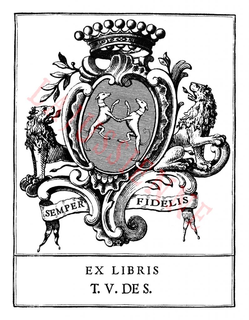 Ex-libris armorié - une création de La Jussienne