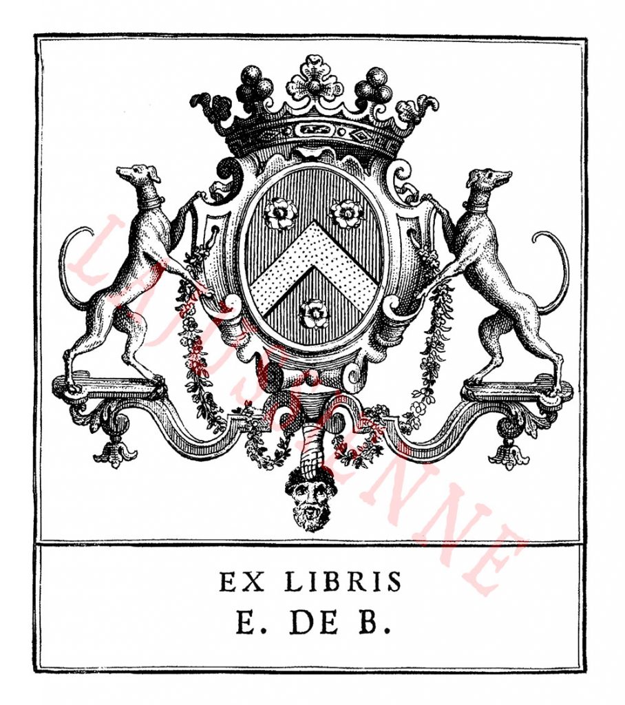 Ex-libris armorié - une création de La Jussienne