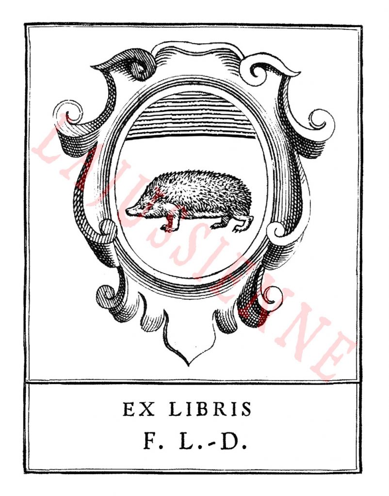 Ex-libris armorié - une création de La Jussienne