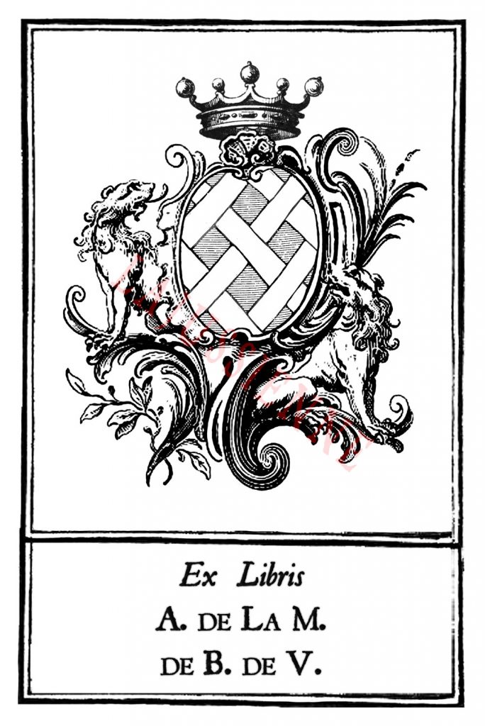 Ex-libris armorié - une création de La Jussienne