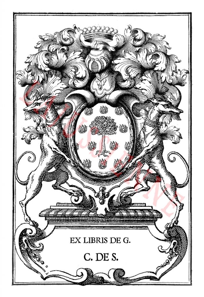 Ex-libris armorié - une création de La Jussienne