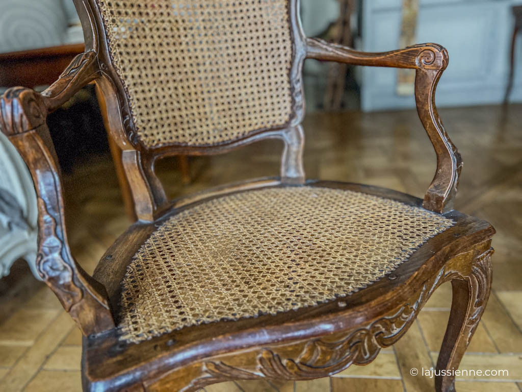 Paire de fauteuils Louis XV cannés d'époque XVIIIème
